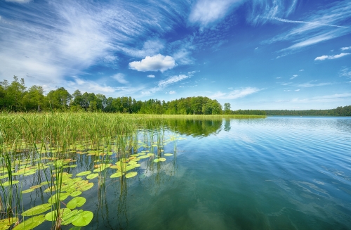 ein Sommertag auf der Masurischen Seenplatte in Polen