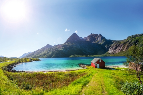 Trollfjord in den norwegischen Lofoten