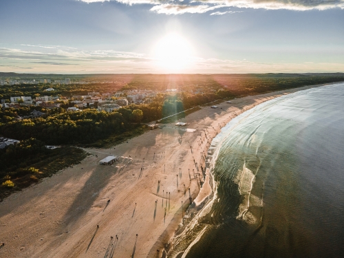 Swinemünde ? Sonnenuntergang über dem polnischen Meer