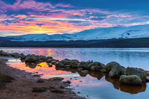 Loch Morlich im Cairngorms-Nationalpark