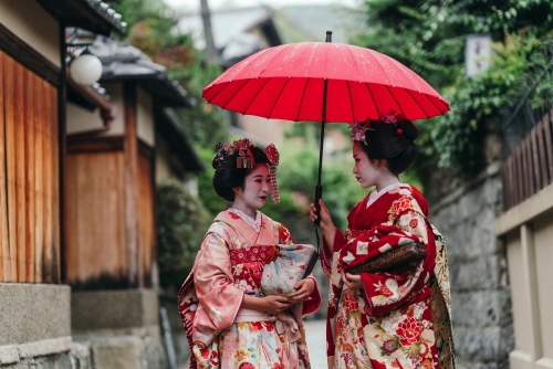 Porträt einer Maiko-Geisha
