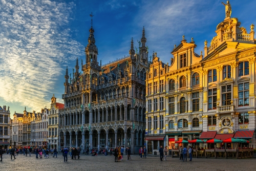 Grand Place (Grote Markt) mit Maison du Roi (Königshaus oder Brothaus) in Brüssel