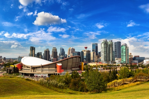 Calgary an einem sonnigen Tag