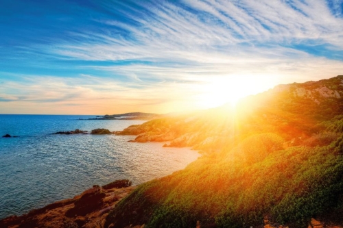 Sonnenuntergang in Chia auf Sardinien