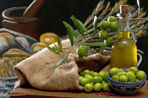 olives and oil