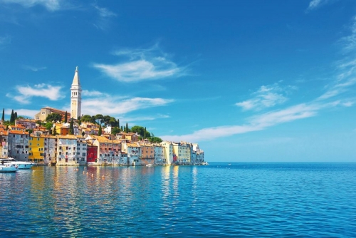 view of Rovinj, Croatia