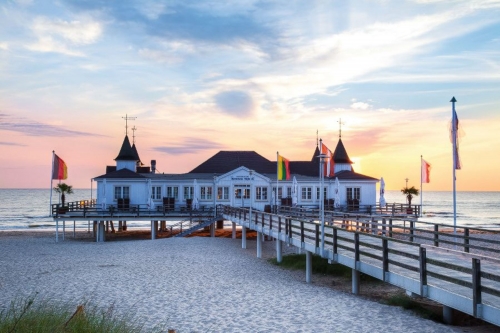 Seebrücke Ahlbeck in der Abendsonne