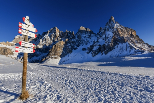 Passo Rolle am Berg Pala di San Martino