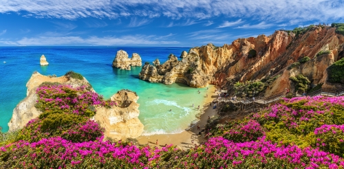 Praia do Camilo an der Algarve, Portugal