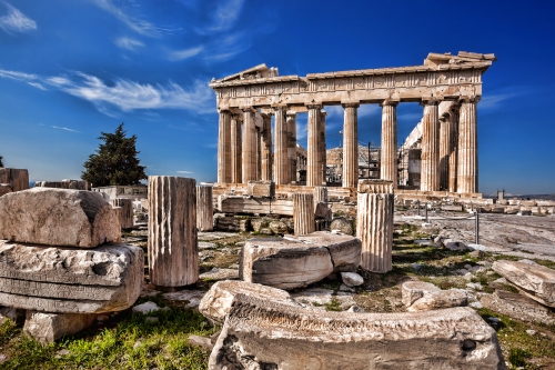 Parthenon-Tempel auf der Akropolis in Athen