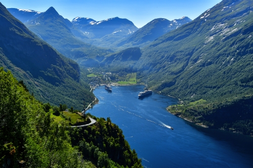 Reisen mit der Fähre in Geiranger