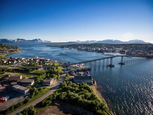 Brücke der Stadt Tromsø