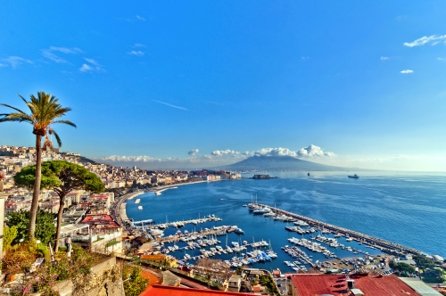 Blick auf Neapel vom Posillipo-Hügel