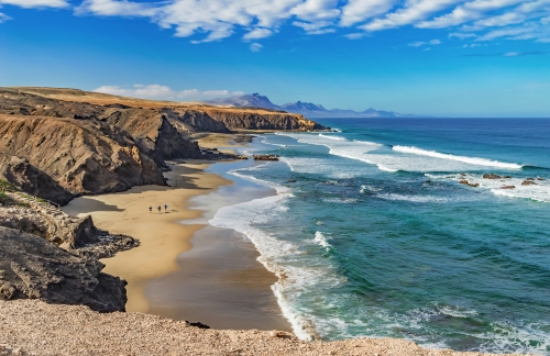 Bucht Playa Del Viejo Reyes an der Westküste von Fuerteventura