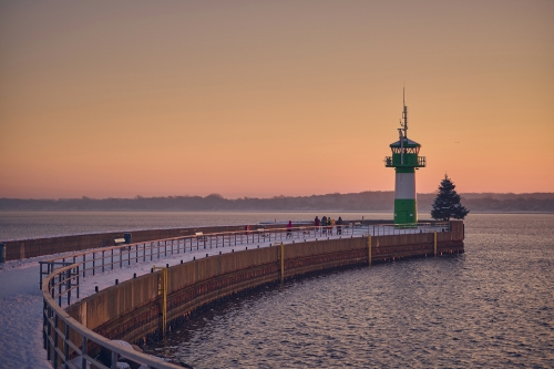 Molenfeuer Travemünde an der Ostsee, Deutschland