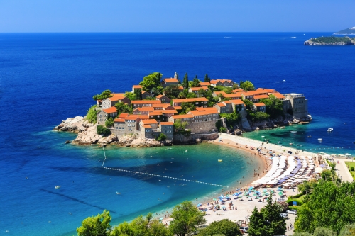 Sveti Stefan nahe Budva in Montenegro