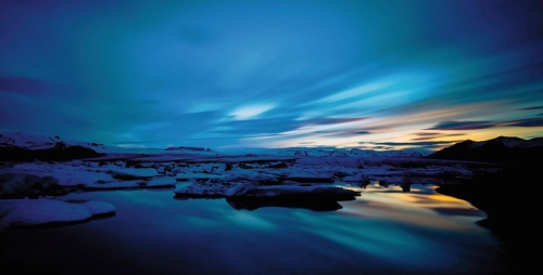 Jökulsárlón - Bucht mit Eisbergen