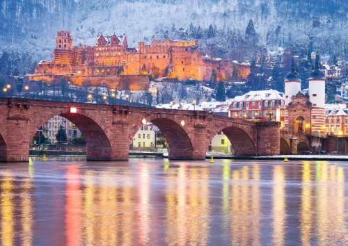 Heidelberger Schloss im Winter