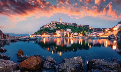 Vrbnik auf der Insel Krkµ1