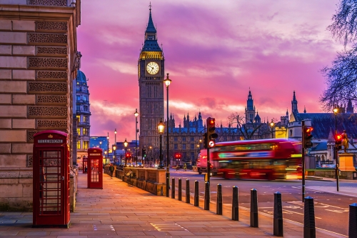 Big Ben, Houses of Parliament und Westminster in London