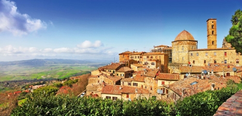beautiful old Volterra - medieval town of Tuscany, Italy