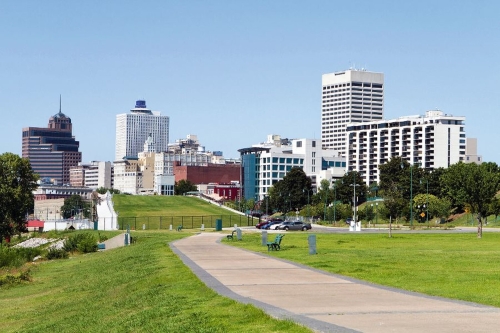 Memphis Park Downtown Skyline