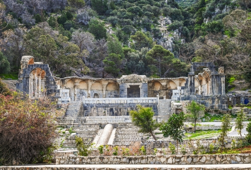 Tempel des Wassers am Nordhang des Berges Jebel Zaghouan