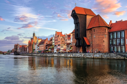 Danzig – Hafen mit Krantor