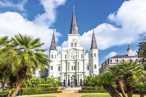 Saint Louis Cathedral im French Quarter in New Orleans