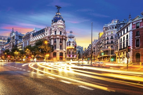 Madrid city center, Gran Vis Spain