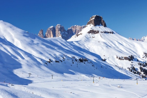 Ski-Arena Ciampac,Val di Fassa,Dolomiten,Italien