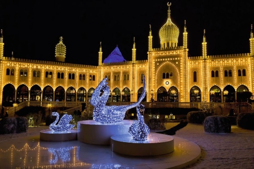 Orientalischer Palast im Tivoli in Kopenhagen