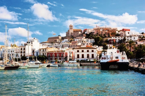 Panorama von Ibiza, Spanien