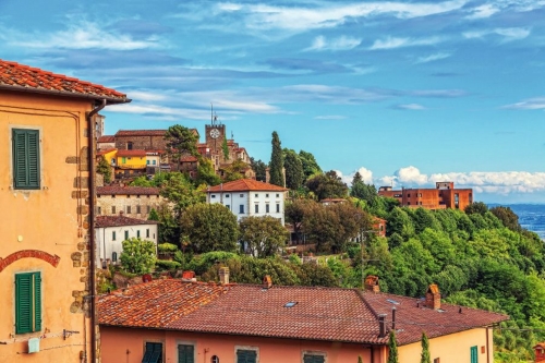 Italienischen Stadt Montekatini Alto. Stadtbild.