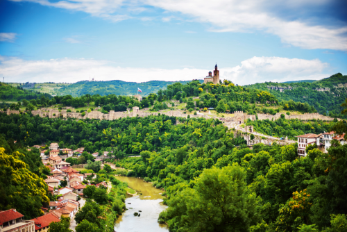 Festung Zarewez in Veliko Tarnovo, der historischen Hauptstadt von Bulgarien