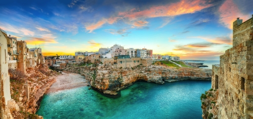 Polignano a Mare im Sonnenuntergangµ4
