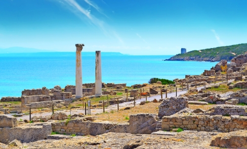 Tharros-Säulen an der Westküste Sardiniens