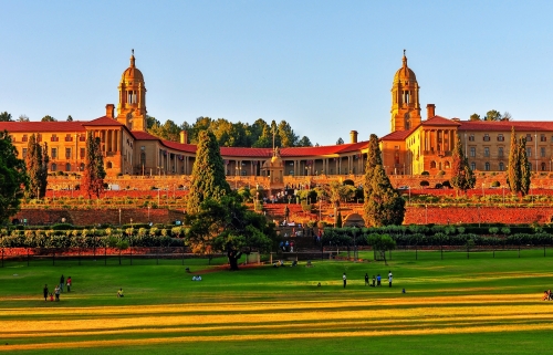 Union Buildings,Pretoria bei Sonnenuntergang