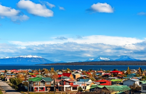 Straße von Magellan in Puerto Natales
