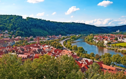 Blick auf die Altstadt von Wertheim am Main