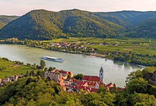 Dürnstein an der Donau in der Wachau, Österreich