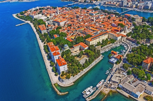 Zadar an der dalmatinischen Küste Kroatiens