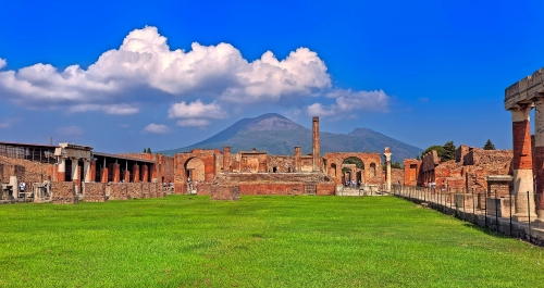 Pompeji und zum Vesuv, Neapel, Italien