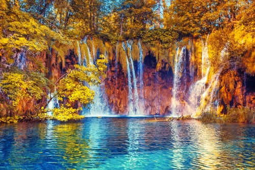 Nationalpark Plitvicer Seen in Dalmatien, Kroatien