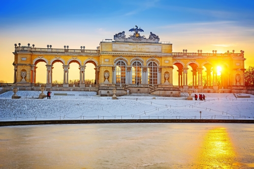 Gloriette im Winter