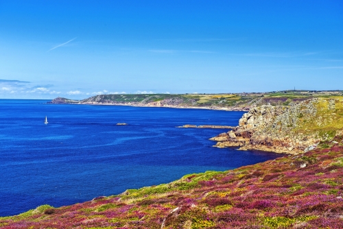 Landschaft des Landes Ende in Cornwall