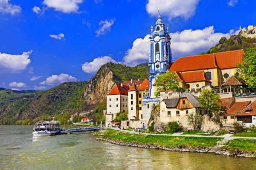 Dürnstein an der Donau in der Wachau, Österreich