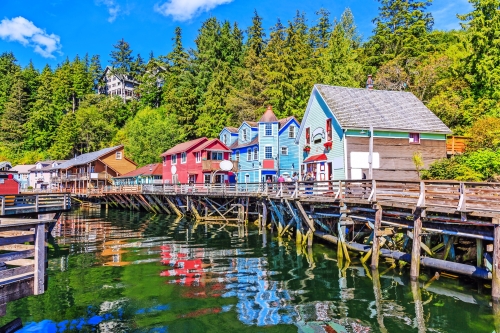 Creek Street von Ketchikan, Alaska 