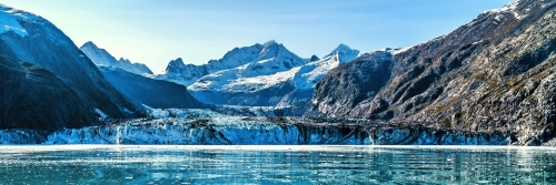 Johns-Hopkins-Gletscher im Glacier-Bay-Nationalpark im Süden von Alaska, USA