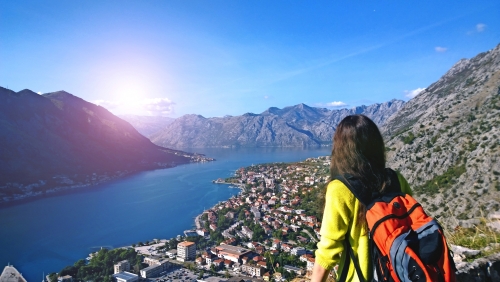 Blick auf die Bucht von Kotor